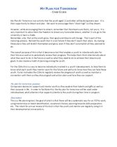 My plan for tomorrow user guide - English 