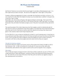 My plan for tomorrow user guide - English 